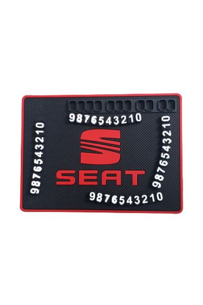 Car19 Anti-Slip Pad with Seat Logo and Numbering