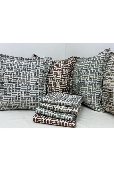 NİVEMESHOME Kirlent Case 45X45 Lisa 02 Green