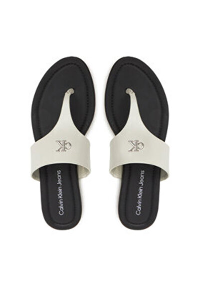 Calvin Klein Jeans Șlapi pentru femei YW0YW01691 Albi