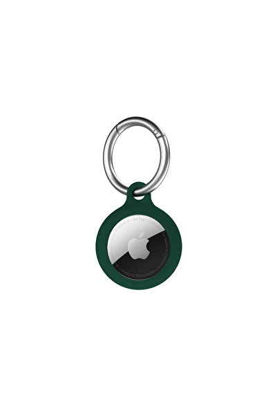 NOA Secure Key Clip Silicone Protective Case for AirTag, Leaf Green