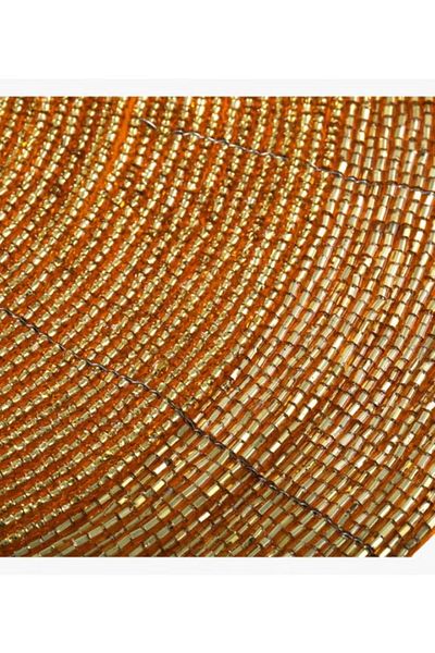 Home Box 4-Piece Blaze Beaded Coaster Set – Gold 10 cm