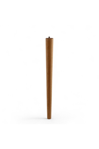 Badem10 Design modern 50 cm Cilindru din lemn vopsit maro Accesorii pentru picioare și picioare de masă