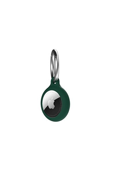 NOA Secure Key Clip Silicone Protective Case for AirTag, Leaf Green