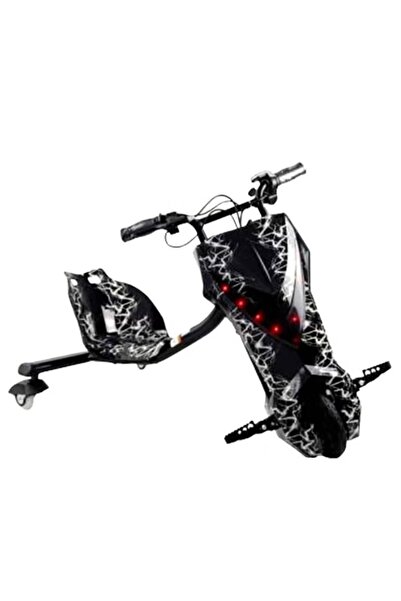 rexa لعبة ركوب سكوتر كهربائي للأطفال - أسود/أبيض، 95 سم