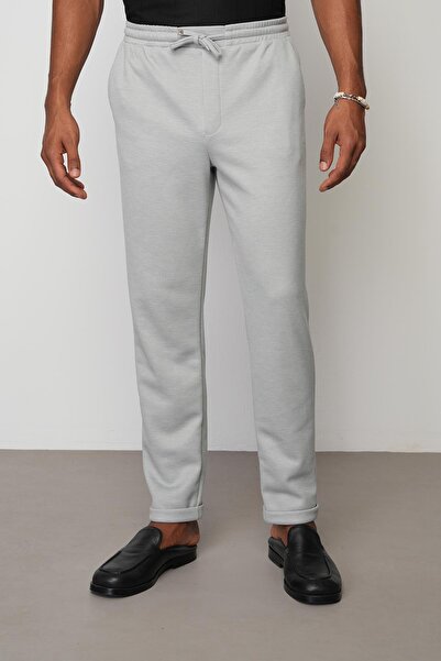 STYLE BOSS Gri Regular Fit Erkek Duble Paça Pantolon E1029