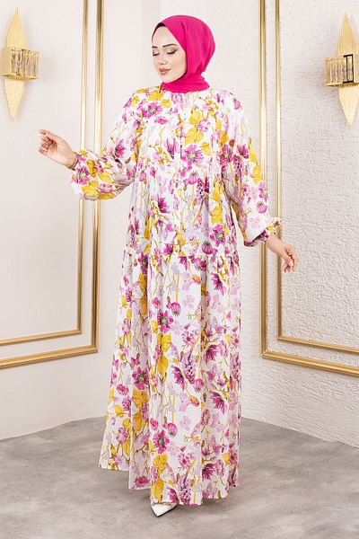 Tesettür Dünyası Lamia Dress Tsd250211 Pink