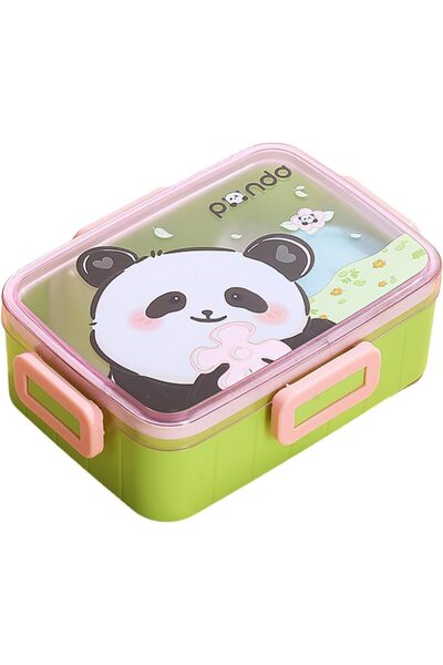 Twisoo Cute Cartoon Pattern Plastic Lunch Box for Kids, BPA-Free Bento Tiffin...