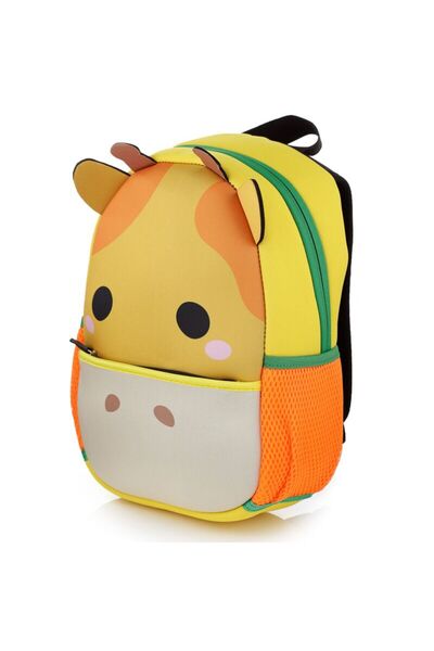 Puckator Backpack for preschoolers, kindergarten, Giraffe model, made of neoprene, Adoramals