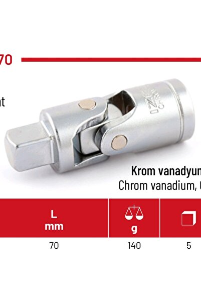 İzeltaş مفصل (70 ملم) 1/2