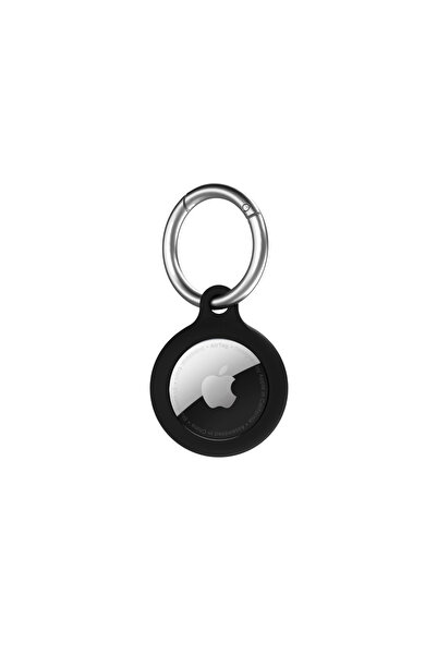 NOA Secure Key Clip Silicone Protective Case for AirTag, Black