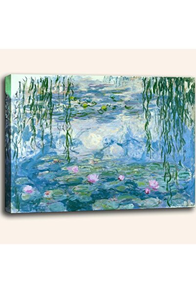 Emoda home Trove لوحة زنابق الماء للفنان كلود مونيه، لوحة جدارية من القماش، د...