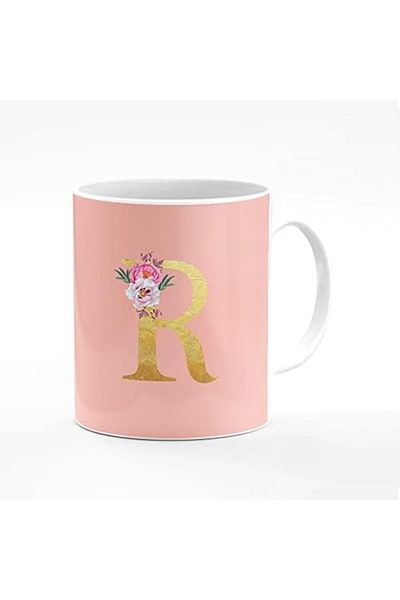 Stylizedd Designer Printed Coffee Mug 11oz Ceramic Personalised Gift Mugs Cup - Custom Monogram Init