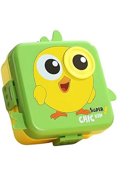 Twisoo Kids Lunch Box with Spoon – Leakproof Double Decker Bento Box, Durable Plastic, Sealed for
