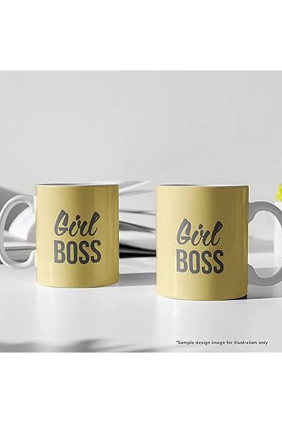Stylizedd Designer Printed Coffee Mug with Heavy Duty Handle 11oz Ceramic Personalised Gift Mugs Cup