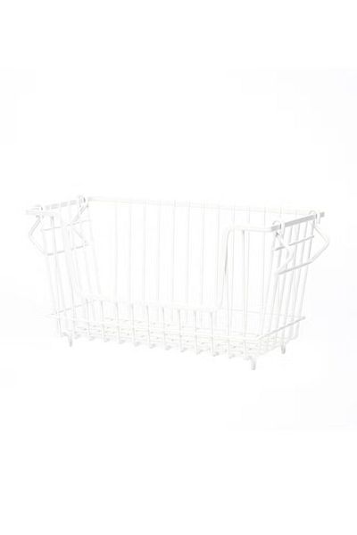 Home Box Maisan Stackable Basket – White 32 cm