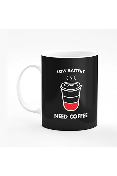 Stylizedd Designer Printed Coffee Mug with Heavy Duty Handle 11oz Ceramic Personalised Gift Mugs Cup