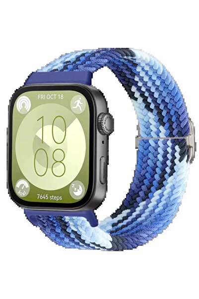 CepteToptan Myt09 Huawei Fit 4 Star Strap - Navy Blue