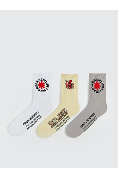 LC Waikiki Ανδρικές κάλτσες με στάμπα 3 τεμαχίων