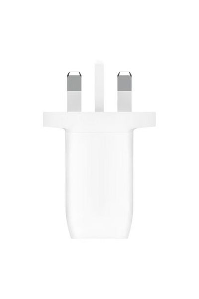 Belkin MFi Certified BoostCharge 60W Dual USB-C Plug with PPS – White