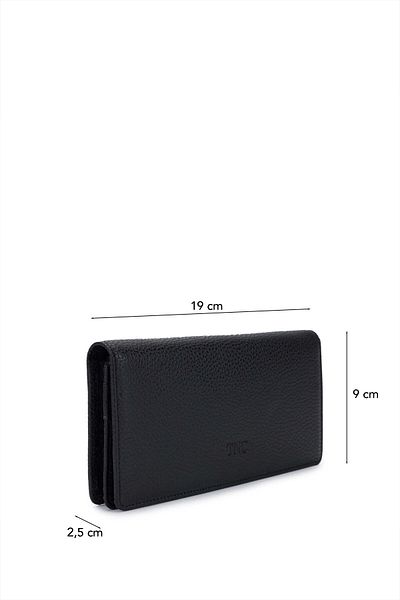 Tamer Tanca Men's Genuine Leather Black Floater Wallet Wallet