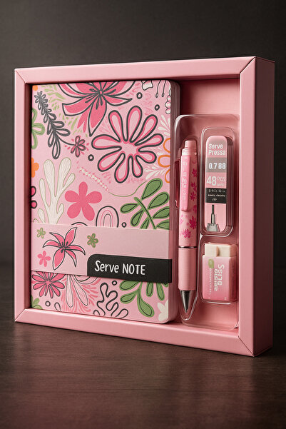 Taros ServeDeep Okul Seti - Defter + 0.7 Uçlu Kalem + Yedek Uç + Silgi