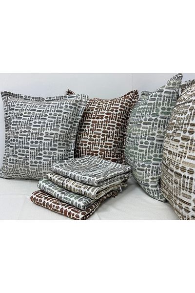 NİVEMESHOME Fiber Filled Kirlent 45X45 Lisa 01 Tile