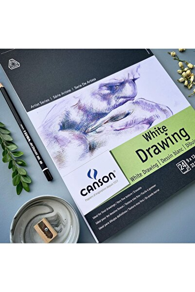 Canson Pure White Draw 9X12 24Sheet