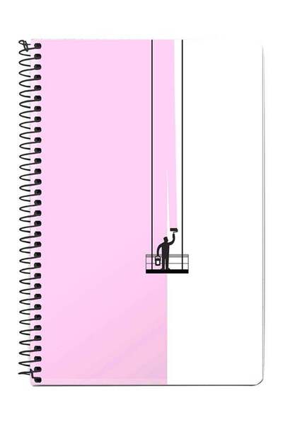 Stylizedd دفتر ملاحظات حلزوني A5 متعدد الألوان مع حامل طلاء