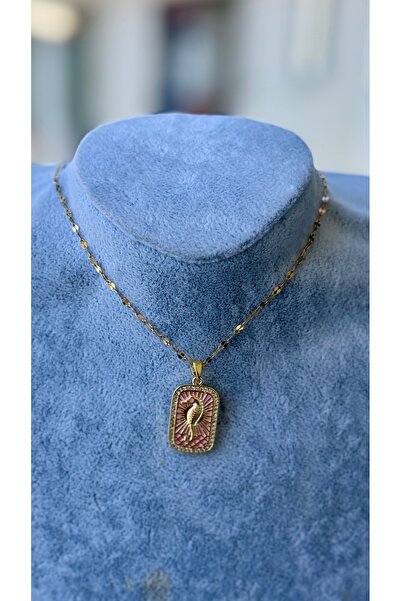 İNN JEWELLERY قلادة فولاذية مقاومة للتشويه مع شكل فلامنغو (ضمان المستورد لمدة عامين)