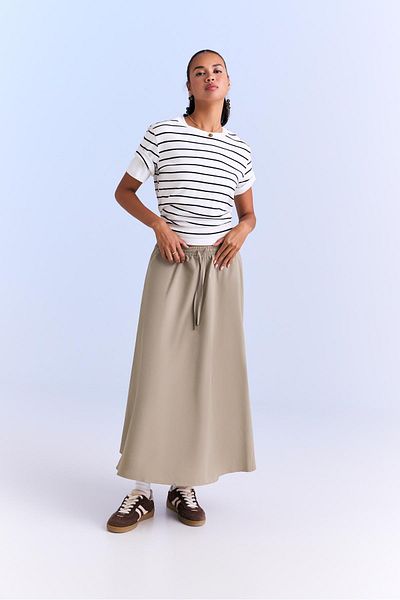 Stradivarius Flowing midi skirt