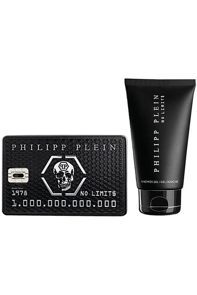 PHILIPP PLEIN مجموعة نو ليميت للرجال (أو دو برفيوم 90 مل وجل استحمام 150 مل)