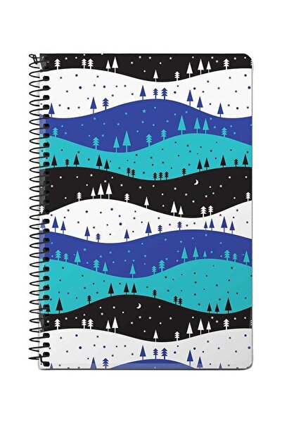 Stylizedd دفتر ملاحظات حلزوني A5 من سلسلة "الفصول الأربعة" متعدد الألوان