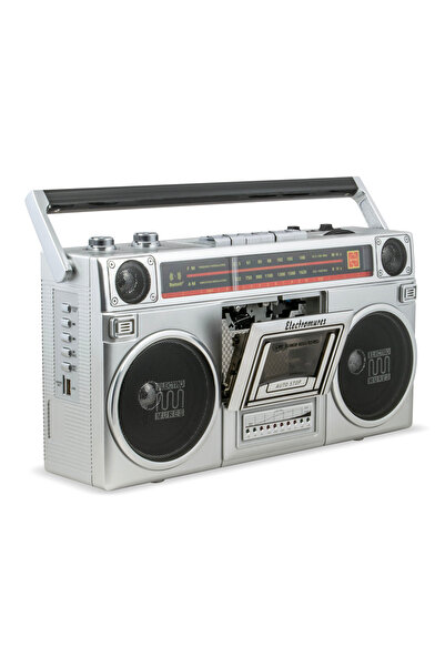 Electromures Bluetooth Speaker with Cassette Player FM/AM Radio EM 1012, USB, TF Light Music Edition