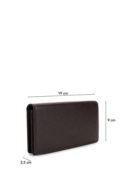 Tamer Tanca Men's Genuine Leather Brown Wallet Wallet