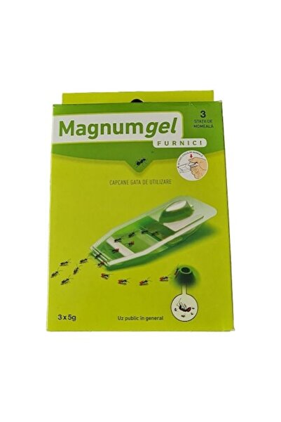 Mylva Pachet promoțional: Set de 3 capcane MagnumGel pentru combaterea furnicilor, + Set de 2 capcane adezive pentru ploșnițe,