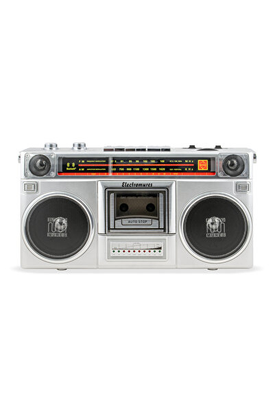 Electromures Bluetooth Speaker with Cassette Player FM/AM Radio EM 1012, USB, TF Light Music Edition