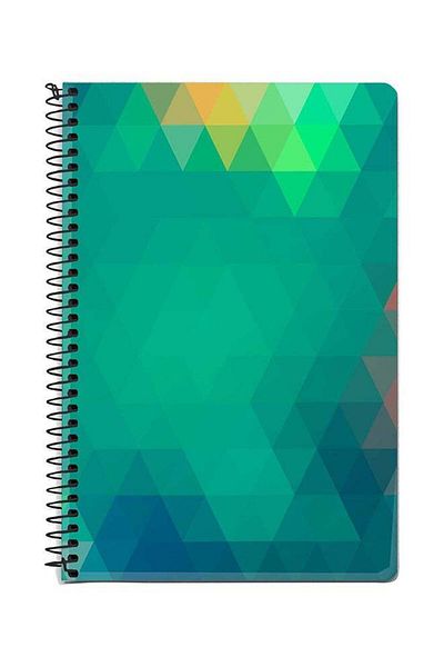 Stylizedd Emerald Prism A5 Spiral Notebook Green