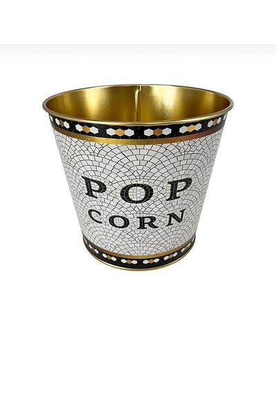 FARALYAHOME Metal Popcorn Box - Popcorn Bucket 13.5 Cm, Mosaic
