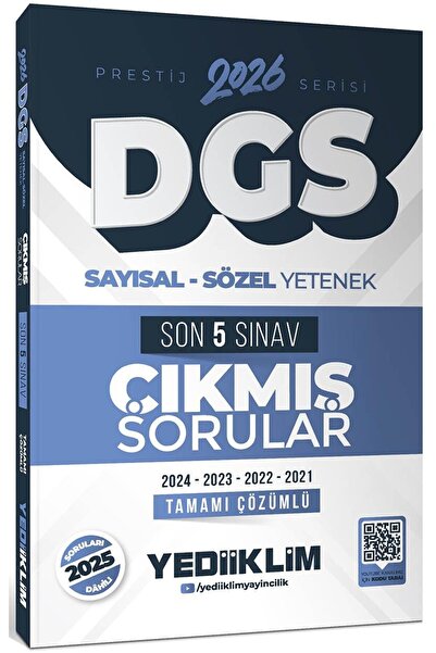Yediiklim Yayınları 2026 DGS Prestij Serisi Sayısal Sözel Yetenek Tamamı Çözü...