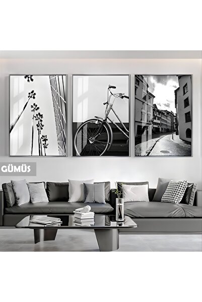 Harikabirev ΧΑΡΙΚΑΒΙΡΕΦ | ΜΑΥΡΟ&ΛΕΥΚΟ ΣΕΤ ΠΟΔΗΛΑΤΟ ΣΥΝΔΥΑΣΜΟΣ | ΓΥΑΛΙΝΟ ΤΡΙΠΛΟ ΤΡΑΠΕΖΙ ΜΕ ΠΛΑΙΣΙΟ ΚΑΘΕΤΟ