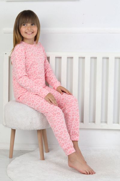 ZUZUNGA Little Sleep Hunter - Wild Comfort Series Leopard Patterned Girls' Pajama Set
