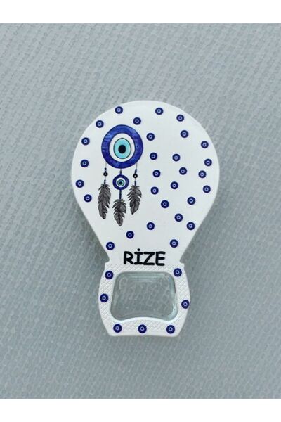 Mundy RİZE Temalı Nazar Baskılı Magnet Şişe Açacağı Buzdolabı Süsü