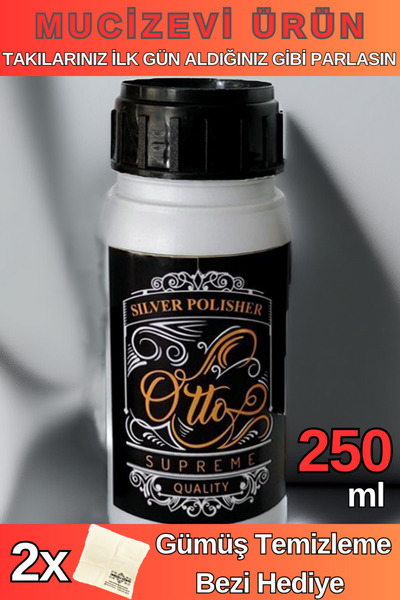 OSMANLI GÜMÜŞ 250ml Otto Gümüş - Altın Ve Kaplamalı Takı Parlatma Temizleme Suyu