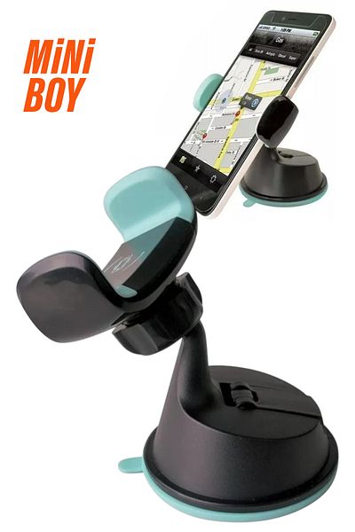 EXENAR Car Phone Holder Mini Size Sticking to the Glass with Suction Cup - Heating Pack Holder