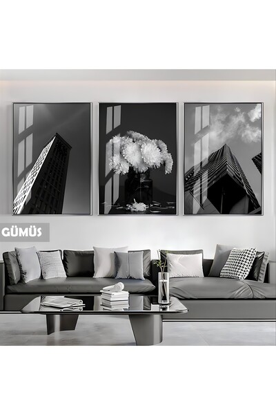 Harikabirev ΧΑΡΙΚΑΒΙΡΕΦ | ΜΑΥΡΟ&ΛΕΥΚΟ ΣΕΤ ΚΑΤΑΣΚΕΥΗ-ΣΥΝΔΥΑΣΜΟΣ ΛΟΥΛΟΥΔΙΩΝ | ΓΥΑΛΙΝΟ ΤΡΙΠΛΟ ΤΡΑΠΕΖΙ ΜΕ ΠΛΑΙΣΙΟ ΚΑΘΕΤΟ