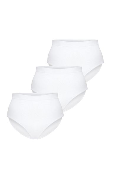 FOREVER MORE 3 Pack Seamless Women's High Waist Bato Slip Panties