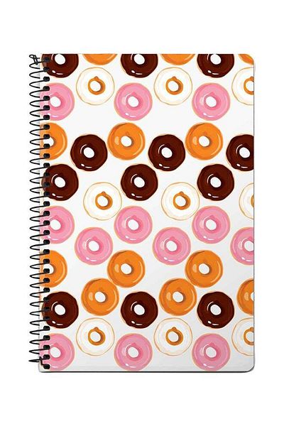 Stylizedd Donut Drops A5 Spiral Notebook Multicolour