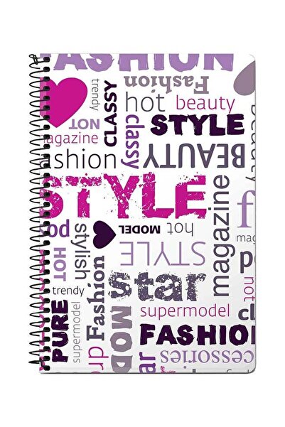 Stylizedd Fashion Statement A5 Spiral Notebook Multicolour