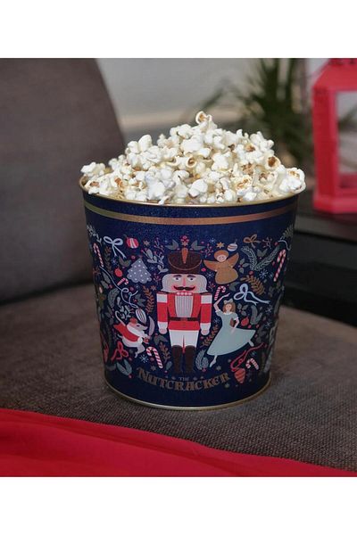 FARALYAHOME Tales Nutcracker Patterned Popcorn Bucket, 17.5 X 17 Cm, 2.6 Lt