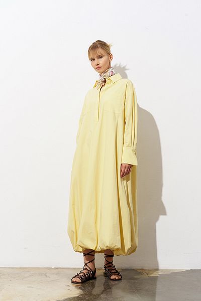 Merve DAĞLI Aria Balloon Poplin Dress